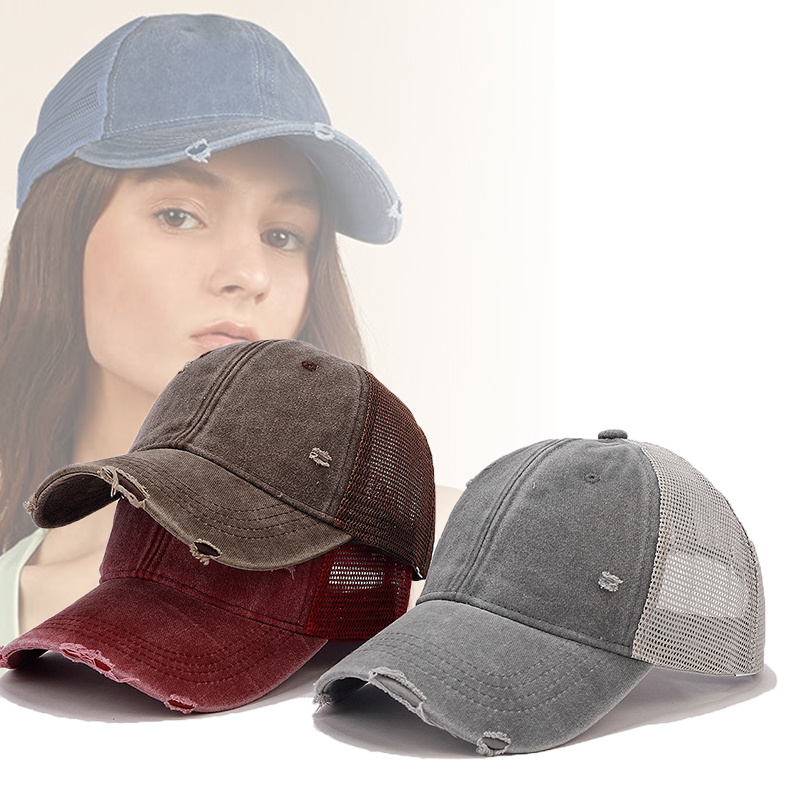 Trucker Cap Mesh - Fashion Trucker Caps Solid Color Patch