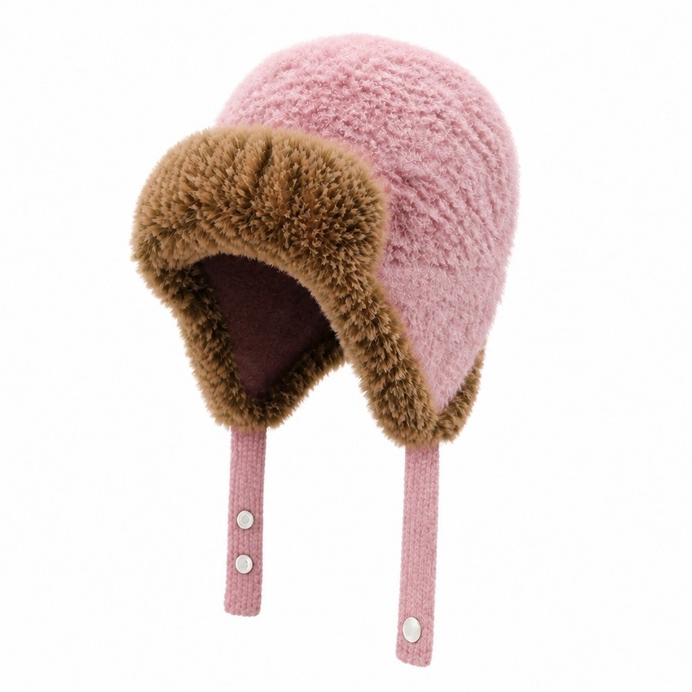 Winter Trapper Hat - Unisex Polyester Fleece Lined Trapper Hat