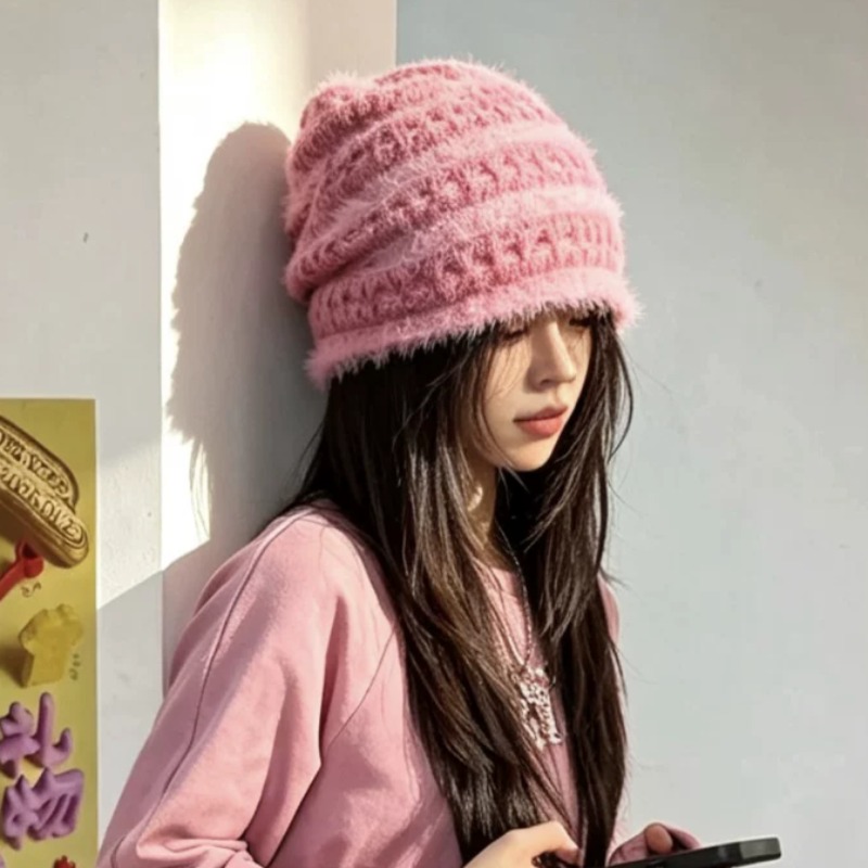 New Korean Style Candy‑Color F - Beanie Cuffed Knit recension och pris