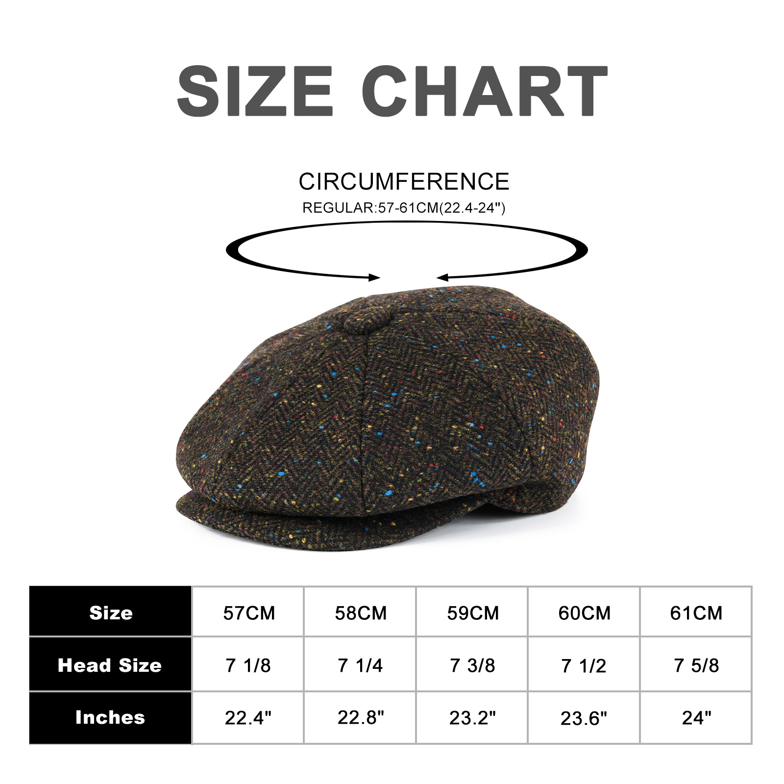 FEINION Men's Wool Blend Newsb - Newsboy Cap Ivy recension och pris