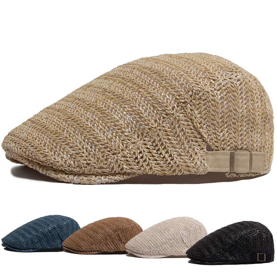 Straw Style Flat Cap Men Women - Newsboy Cap Ivy recension och pris