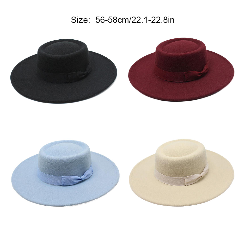 French Ladies Fedoras Top Bow  - Fedora Hat Wool recension och pris