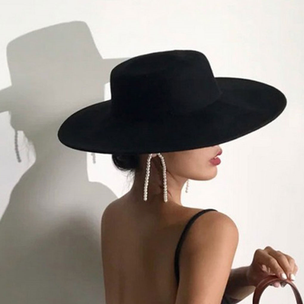 French Ladies Fedoras Top Bow  - Fedora Hat Wool recension och pris