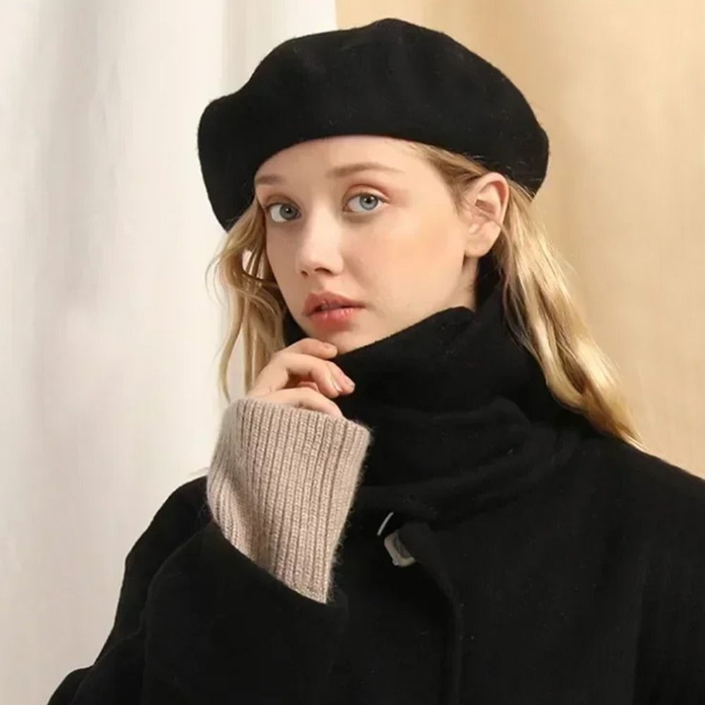 Fashion Warm Winter Wool Beret - Beret French Wool recension och pris