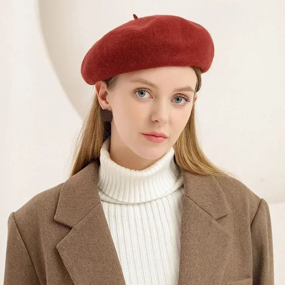 Fashion Warm Winter Wool Beret - Beret French Wool recension och pris
