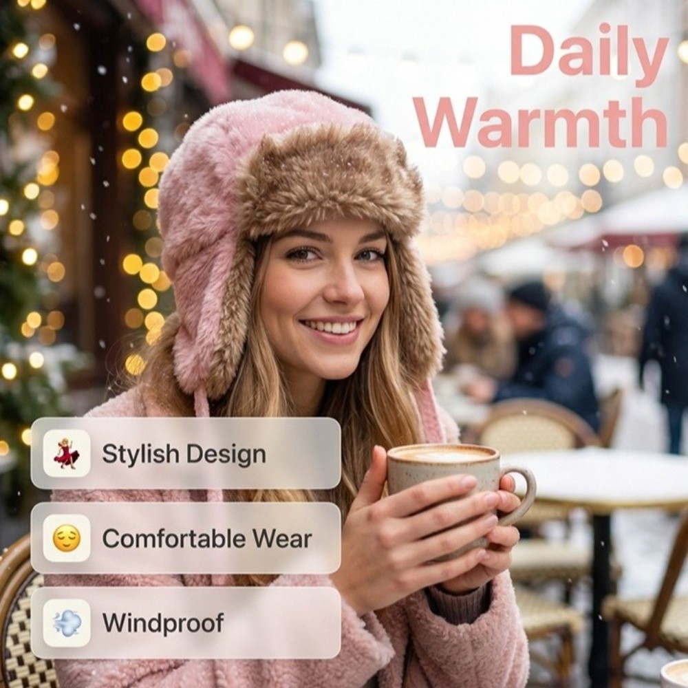 Unisex Polyester Fleece Lined  - Winter Trapper Hat recension och pris