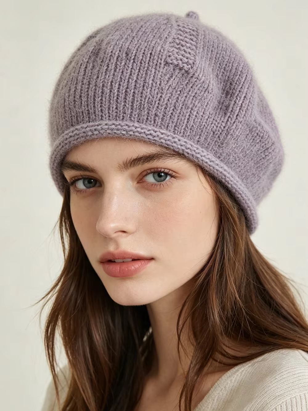 Soft Slouchy Knit Beret Hats f - Beret French Wool recension och pris