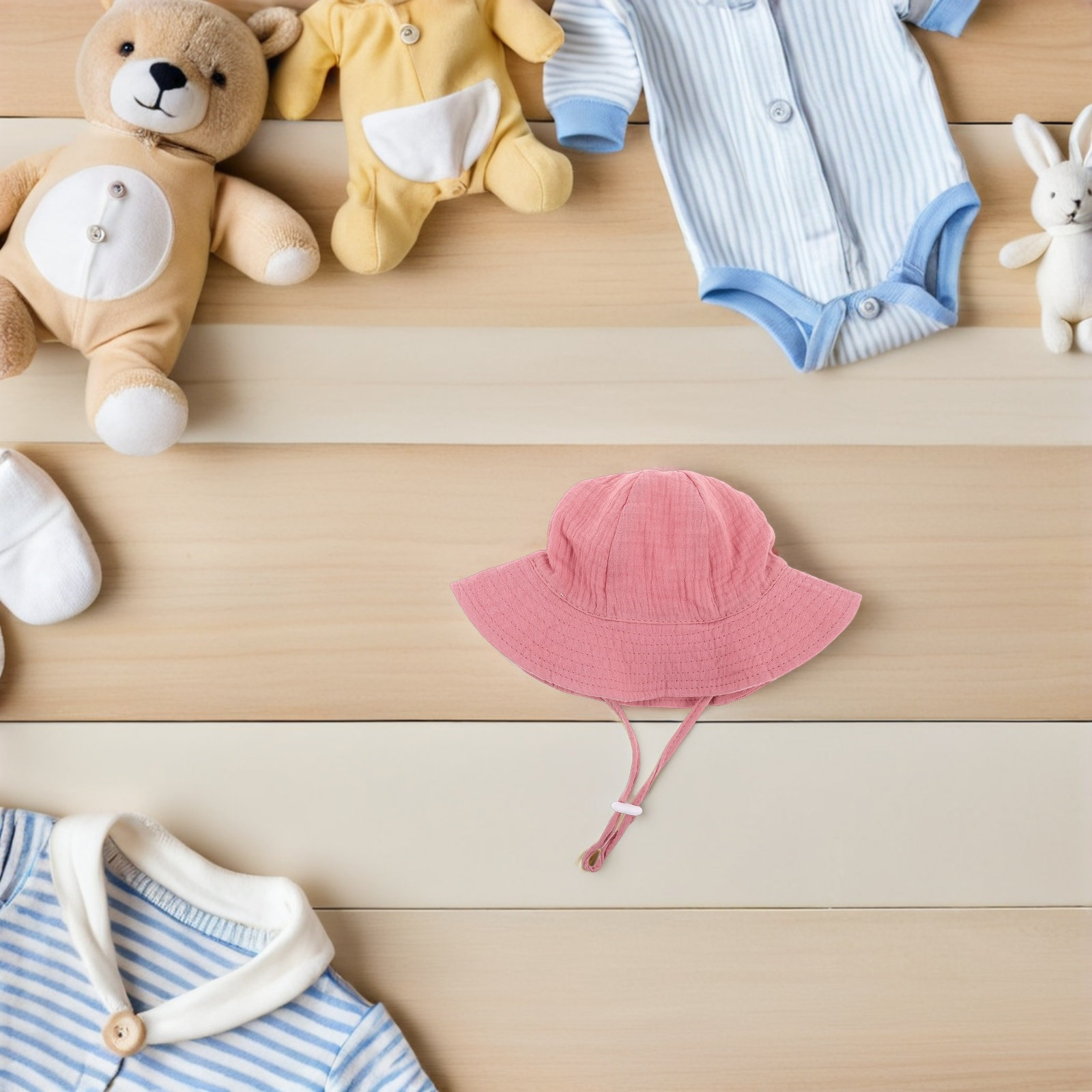 Baby Cotton Bucket Hat Soft Br - Bucket Hat Cotton recension och pris